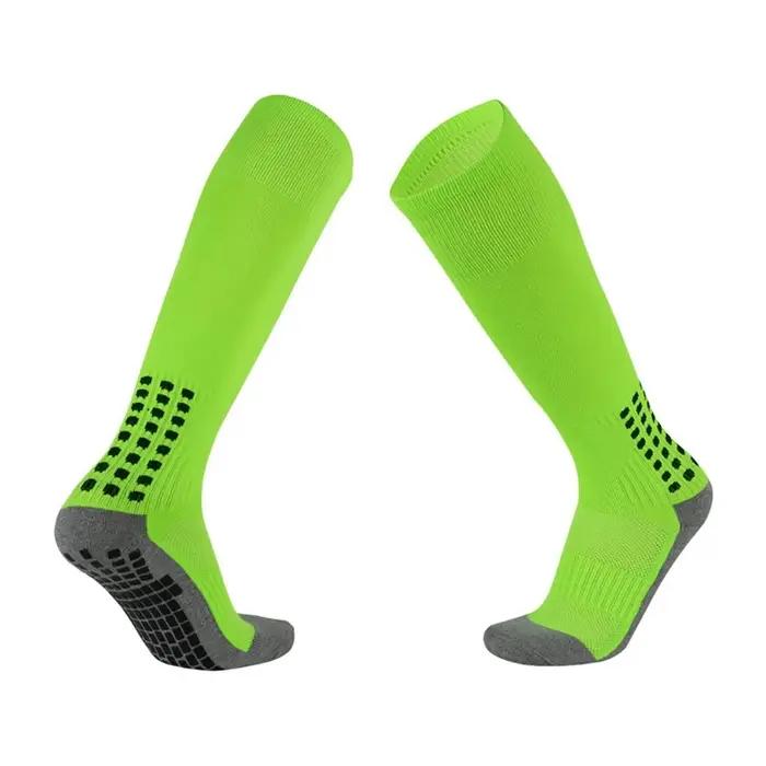 Chaussettes de football hautes pour garçons et filles avec semelle anti-dérapante et tissage tricoté pour performances sportives occasions spéciales