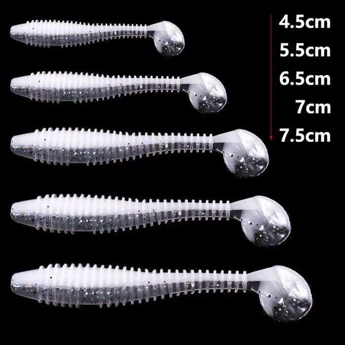 Obk Fish-Leurre de pêche en plastique souple, appâts à vers, jigging WobJeff, leurres de pêche, nage