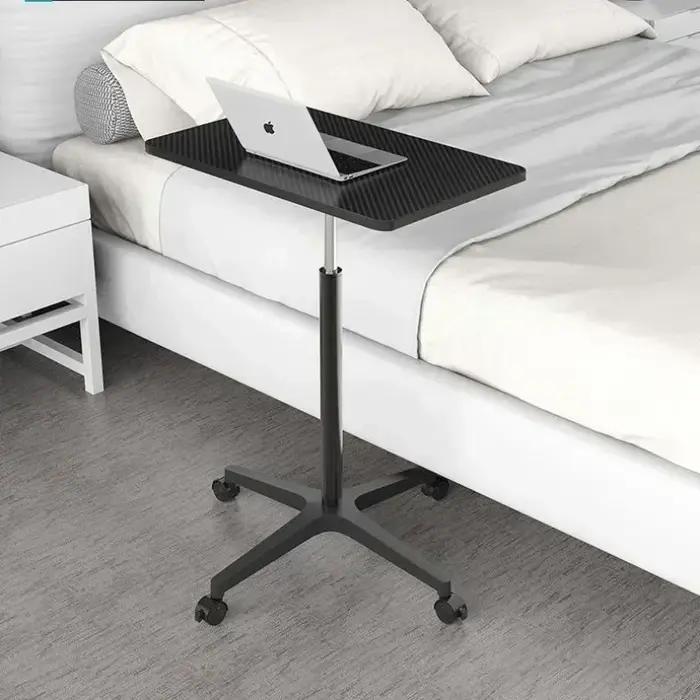 Petite table relevable mobile avec poulie, petit canapé, table de chevet, debout, bureau d'ordinateu