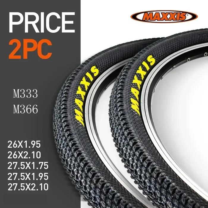 2 pneus de vélo MAXXIS 26 M366 M333 26*2.1 27.5*1.95 VTT 26*1.95 27.5*2.1 29*2.1 avec renfort en fil