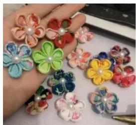Fleur de vent japonaise faite à la main pour chiens de compagnie, accessoires de cheveux, pince supé