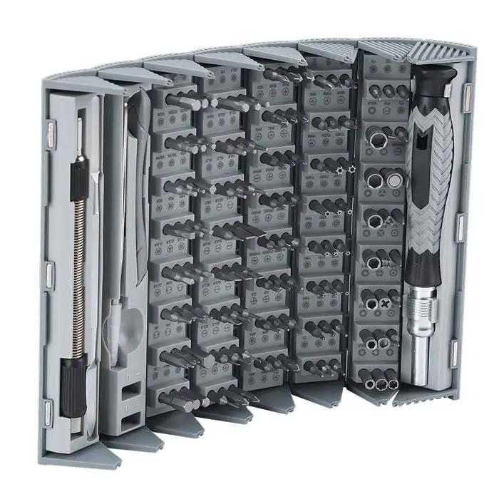 Jeu de tournevis de précision 126 en 1, kit d'outils manuels, mini petit embout magnétique, réparati
