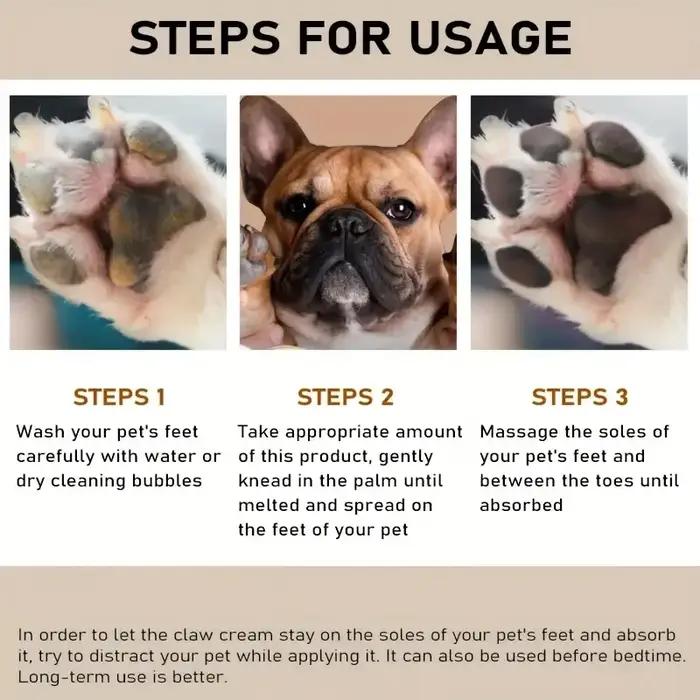 Crème protectrice pour les pattes et le nez des chiens et chats soin quotidien hydratant pour peau sensible animaux de compagnie occasionnels de promenade et soins réguliers