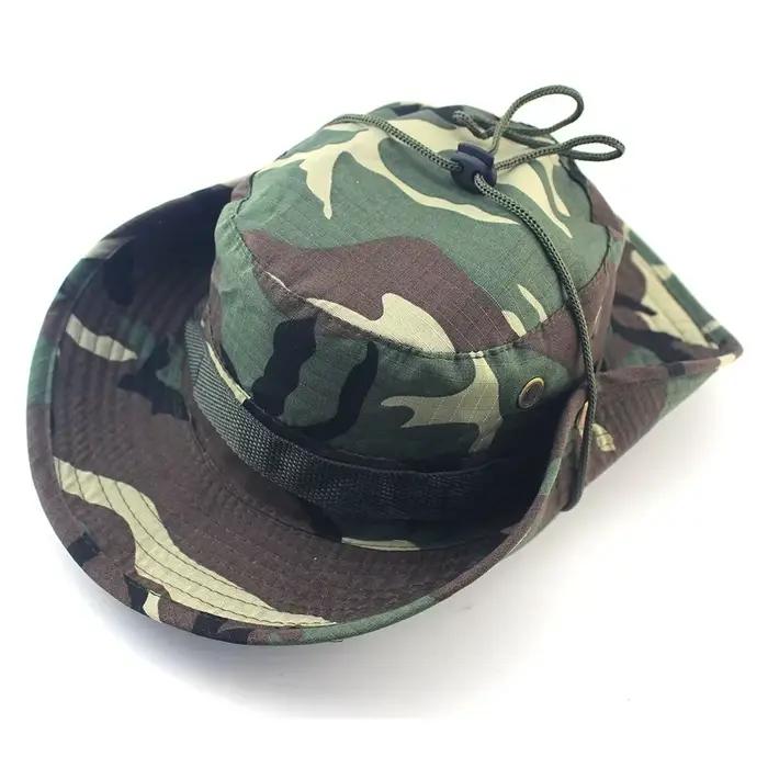 Casquette camouflage chasse pêche randonnée homme - Bonnet Boonie 60cm protection solaire outdoor