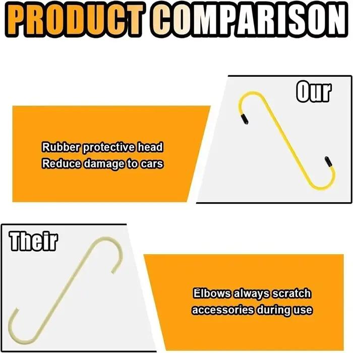 Crochets d'étrier de frein de voiture crochets de suspension d'étrier de frein automatique avec embouts en caoutchouc outils universels pour le travail de Suspension d'essieu de roulement de frein