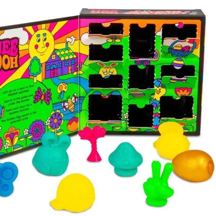 Boîte Mystère 2026 Needoh Golden Egg Treasure Hunt avec Squishy Surprise Anti-Stress à Presser – Cadeaux de Pâques