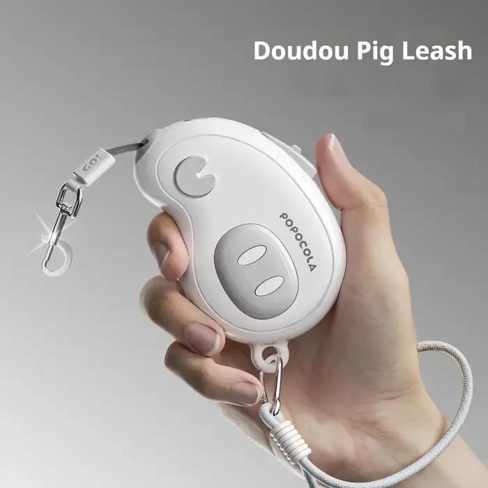 POPO Pet Mini laisse rétractable automatique pour la promenade en extérieur, laisse légère pour peti