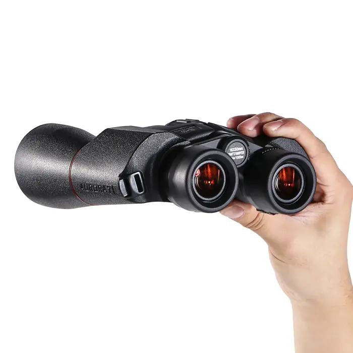 Jumelles ED 16x50 longue portée multi-couches BAK4 pour astronomie et chasse, vision puissante et nette