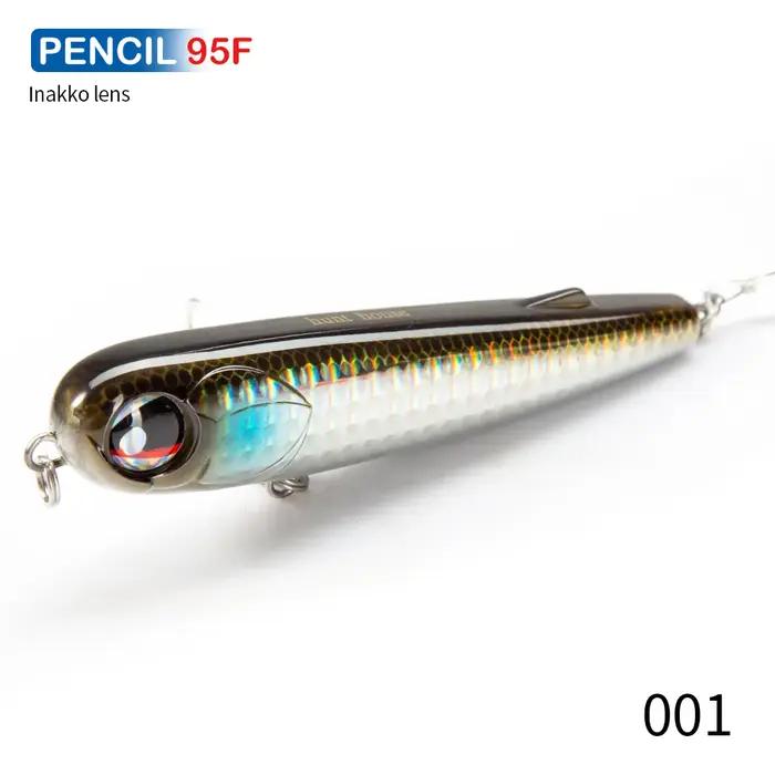 Hunthouse – leurre de pêche au crayon flottant, 95mm, 18g, Surface Topwater, Wobbler, appât dur pour