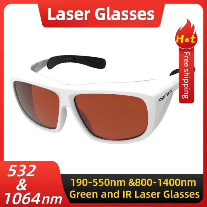 Lunettes de sécurité à pointeur Laser vert picosecondes 532nm ND: YAG 1064nm lunettes de Protection
