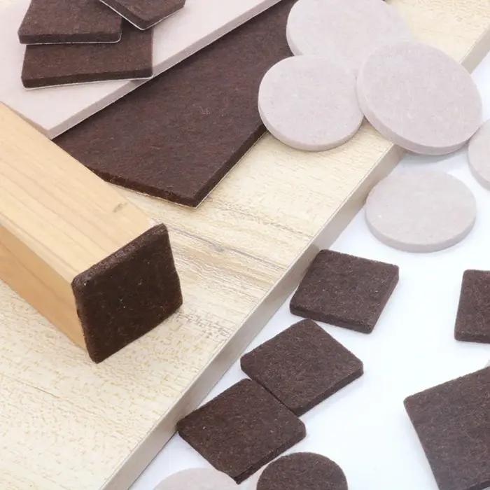 Coussinets de pieds de chaise en feutre, 5mm d'épaisseur, tapis de protection contre les rayures au