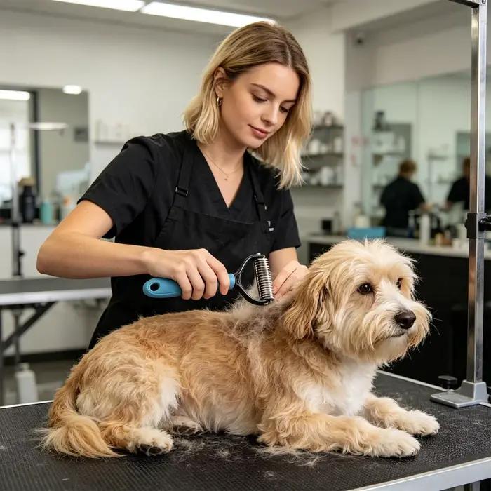 Brosse à double face pour chien