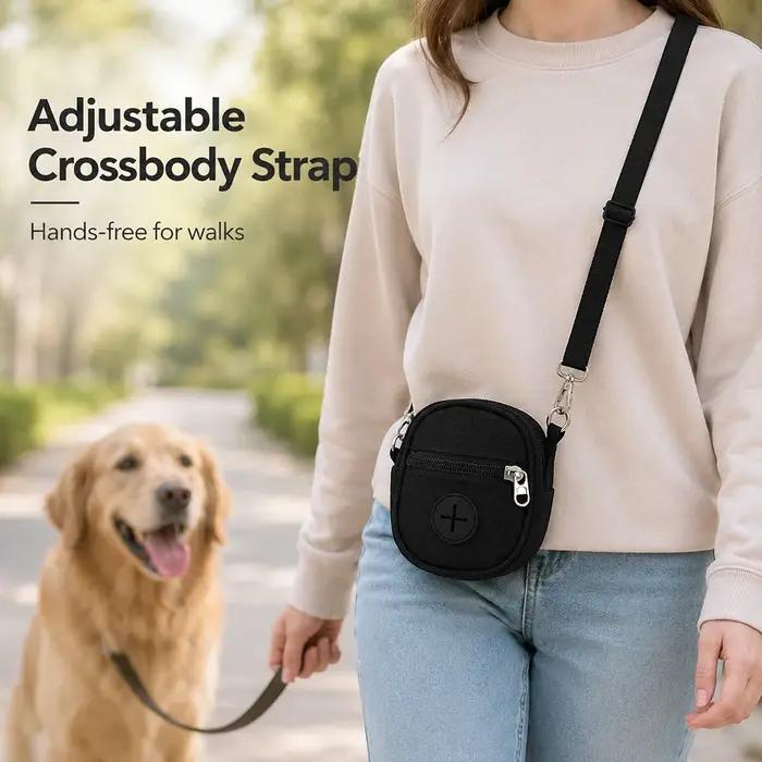 Pochette portable pour friandises pour chien en tissu Oxford
