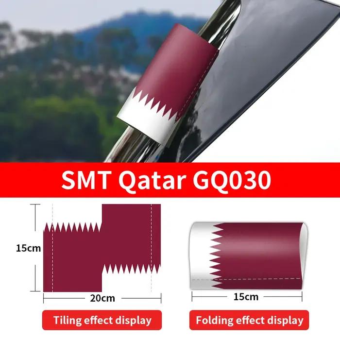 Autocollant Logo drapeau du Qatar, étiquette de coffre de fenêtre, étiquette de lavage, autocollant