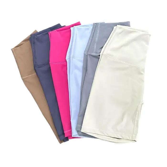 Short de sport taille haute pour femmes, short de Yoga, coupe cintrée, levage des fesses, course à p