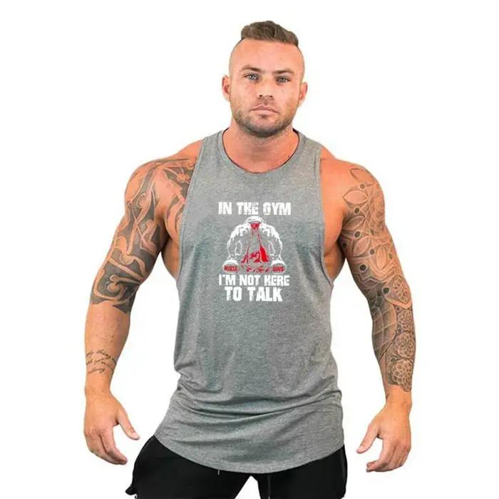 Débardeur homme été marque gym entraînement fitness t shirt décontracté respirant confortable coupe ample fraiche