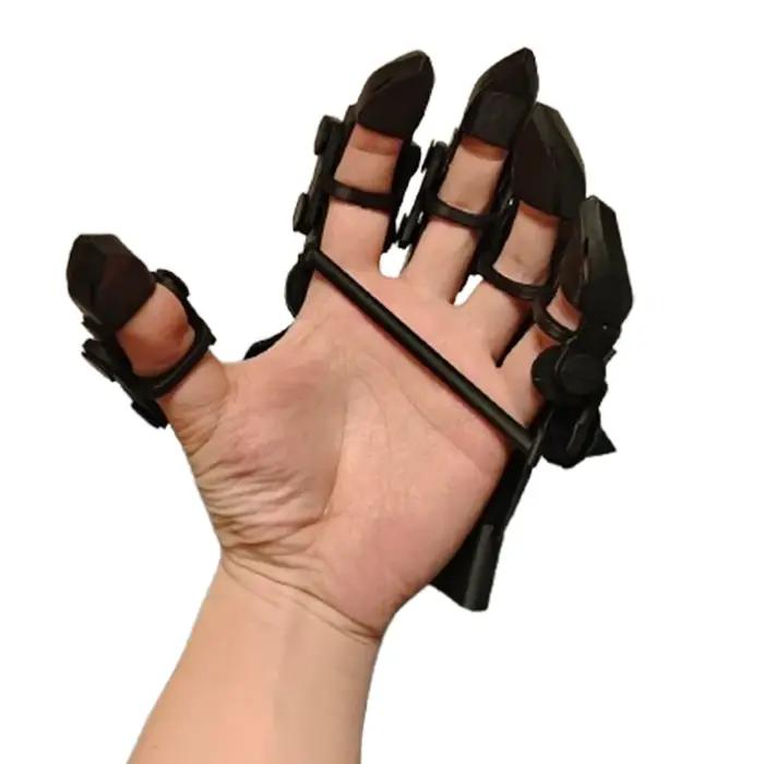 Gants tactiques imprimés 3D pour airsoft et cosplay - Armure cinq doigts équipement extérieur CS Halloween
