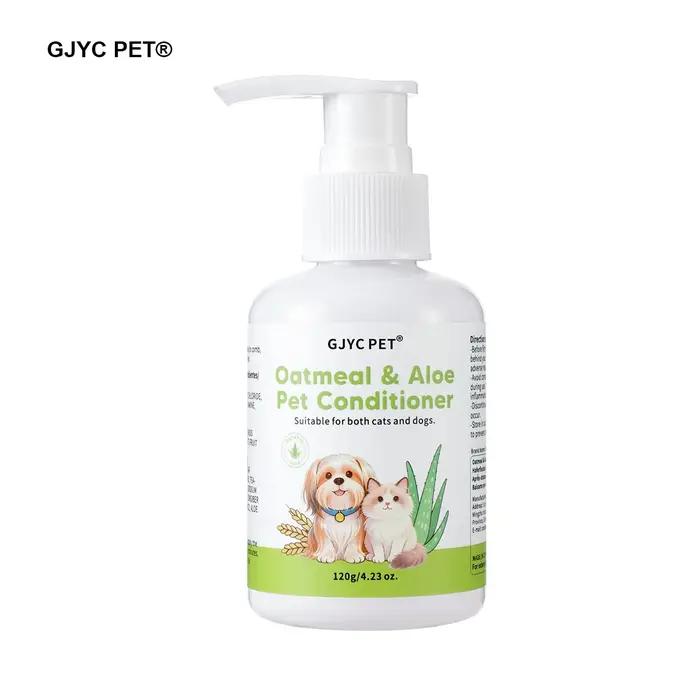 Après-shampooing pour chien et chat à peau sensible formule hydratante démêlante avoine naturelle aloé vera parfum longue durée bain soins pelage doux brillant occasions spéciales