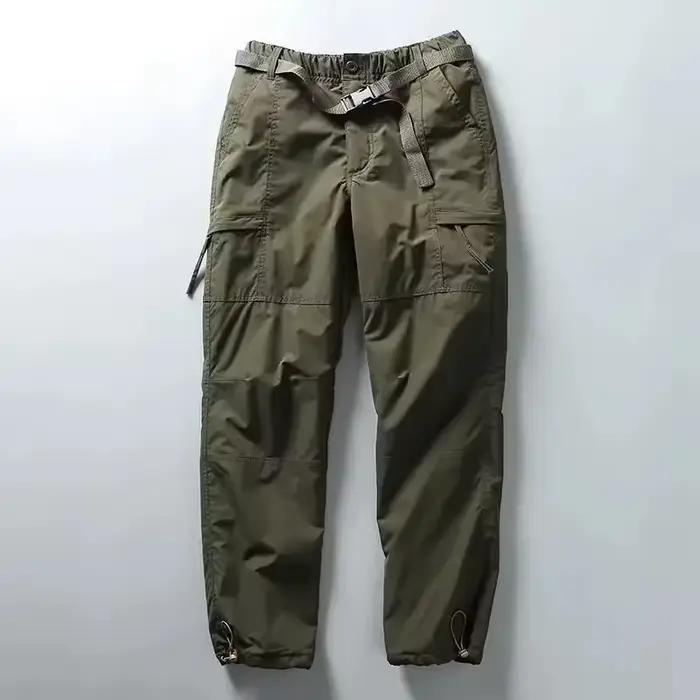 Pantalon cargo épais imperméable hiver chasse outdoor multi-poches loose femmes hommes