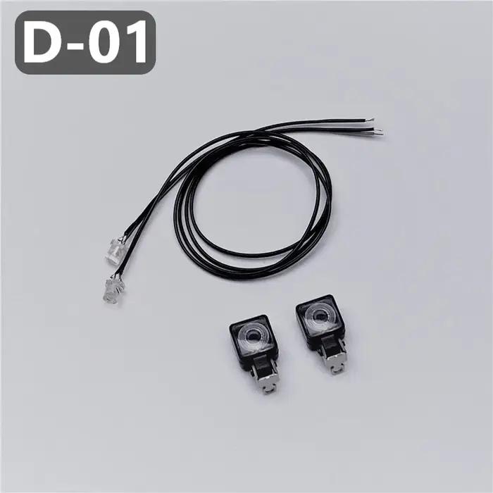 Éclairage LED carré pour rack d'équipement, compatible avec camions RC Tamiya 1/14, Tipper SCANIA 77