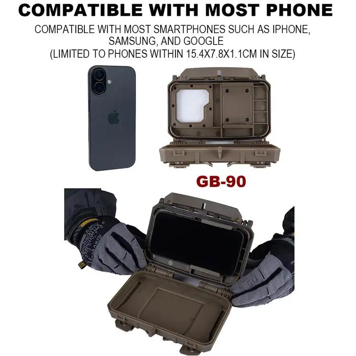 Tactical MOLLE Mobile Phone Box V2 Hunting Vest Navigation Board Instant Equipme