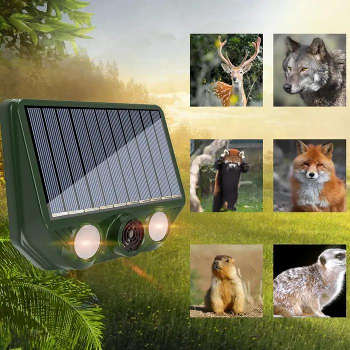 Répulsif Solaire Ultrasonique pour Animaux d'Extérieur : Chats