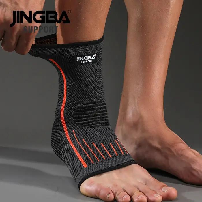 JINGBA SUPPORT 1 pièces Compression 3D sangle en Nylon ceinture protecteur de cheville Football chev