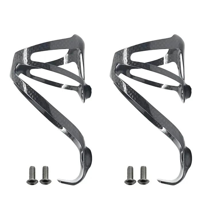 2 pièces porte-bouteille de vélo complet 3K en Fiber de carbone Super léger route/VTT bouteilles d'eau porte-Cage mat