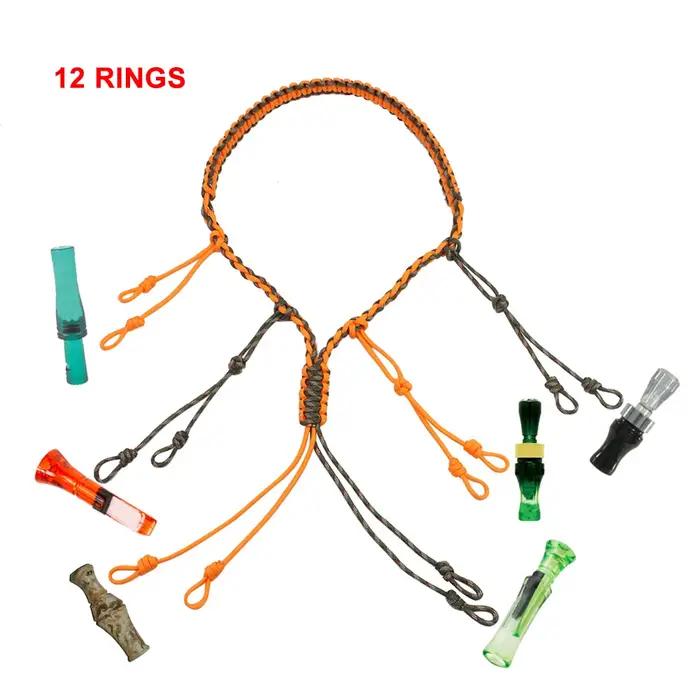 Lanyard pour appeaux de canard chasse - Cordon résistant pour sifflets et leurres de chasse au gibier d'eau
