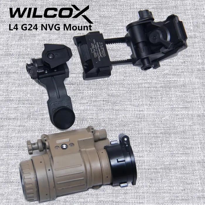 WILCOX métal L4 G24 L4G24 NVG support de casque pour PVS15 PVS18 GPNVG18 lunettes de Vision nocturne