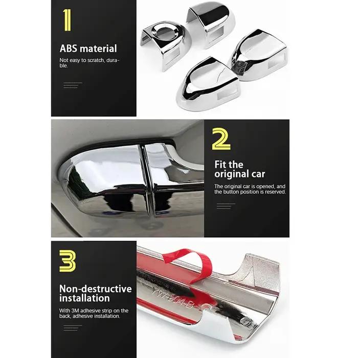 LHD – couvercle de poignée de porte de voiture, garniture pour Opel Corsa F Vauxhall Corsa 2020 2021