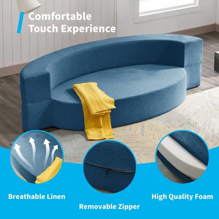 HORGgland-Canapé-lit pliant narO, canapé-lit, chaise longue pour invités, matelas de sol convertible
