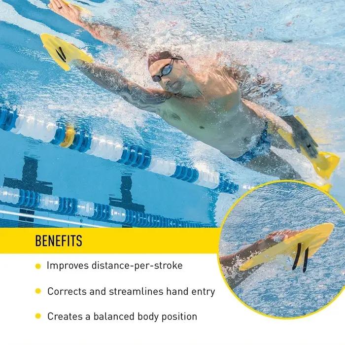 Pagaies de natation pagaies ergonomiques de natation coups professionnels Correction de pratique pal