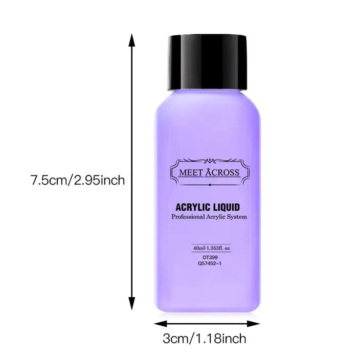 MEET ACROSS 40ml liquide acrylique pour poudre