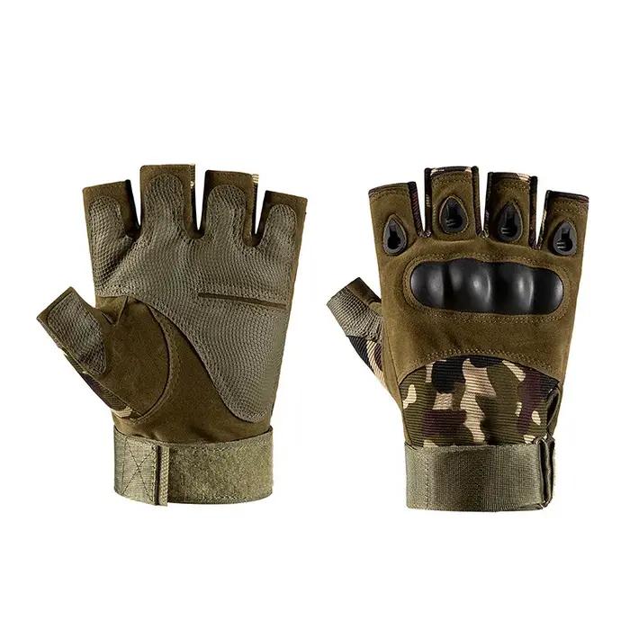 Gants tactiques de tir demi-doigts pour paintball
