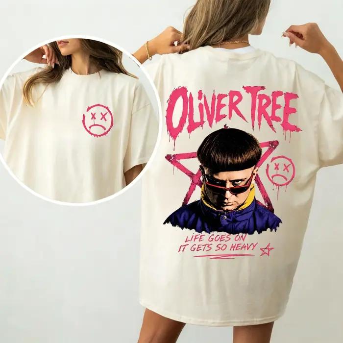 T-shirt rétro Oliver Tree, T-shirt commémoratif en coton pour fans Oliver Tree, Vêtements de sport p