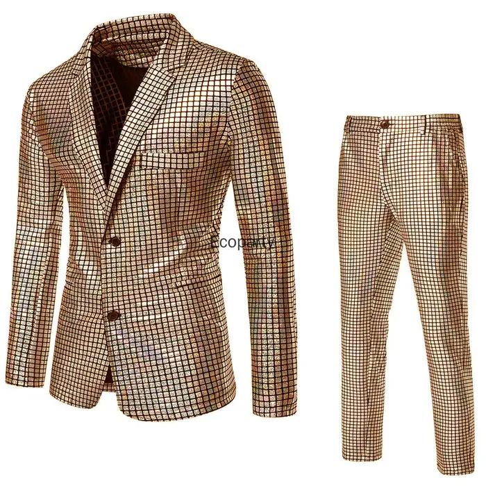 Costume de disco des années 70 pour homme