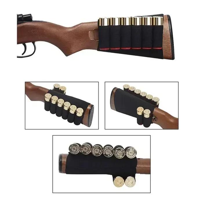 Support de coques de fusil en nylon pour chasseurs, pochettes rondes pour coques de 5 à 9 unités, ceinture pour magazines de balles de chasse, idéal pour sorties de chasse et compétitions de tir