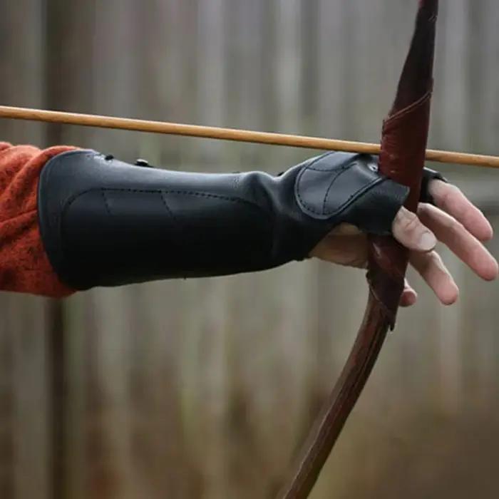 1 Paire de Protège-bras Médiévaux Renaissance pour Archer, Guerrier, Chasseur, Cosplay, LARP, en Cui