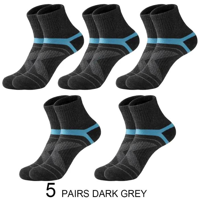 Lot 3/5/10 paires chaussettes sport homme noir - Socks running respirants chasse quatre saisons