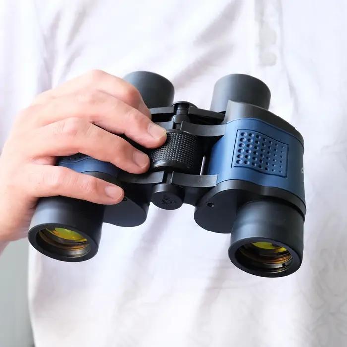 Jumelles professionnelles 80x80 pour chasse longue distance - Vision HD puissante pour observations détaillées