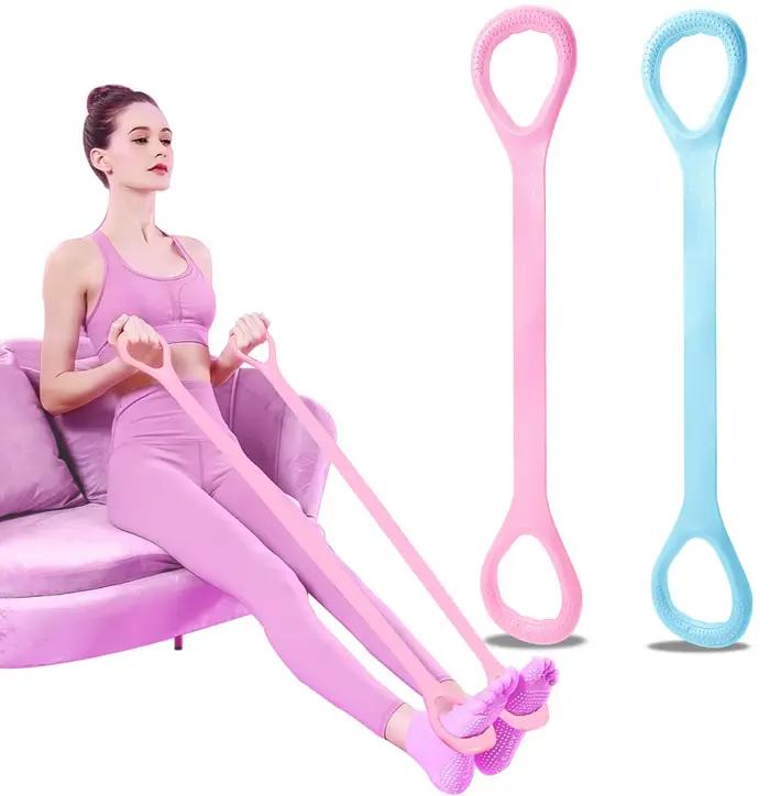 8 bandes de résistance pour entraînement physique, bras, dos, épaules, exercice, bande d'entraînement élastique, équipement de Yoga, Pilates