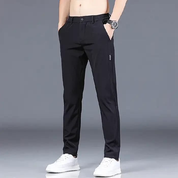 Pantalon de Golf Slim Fit pour hommes, haute qualité, élastique, tendance, polyvalent, décontracté,