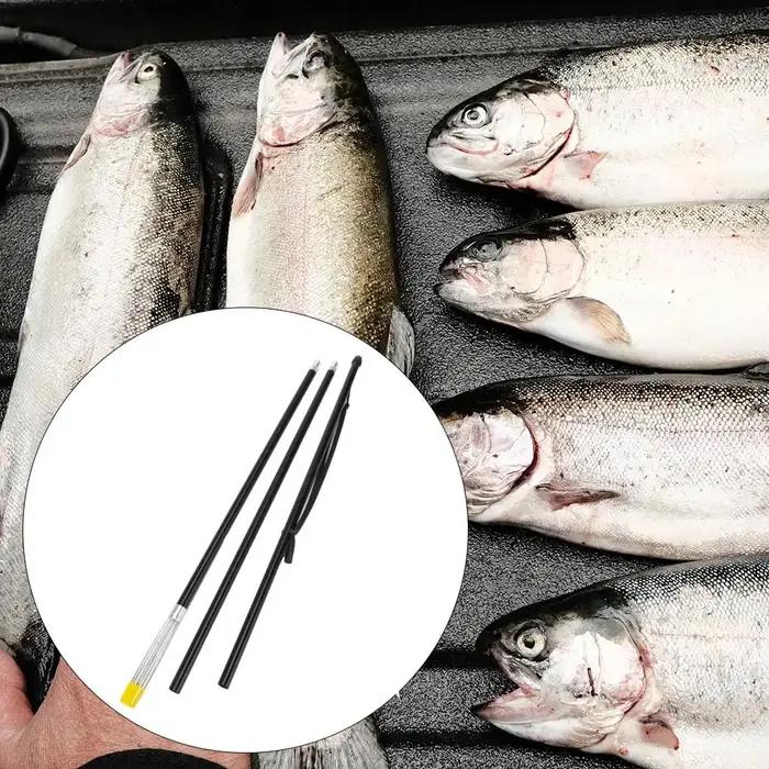 Rayons de pêche Gaffs tige télescopique barbelés fourchette harpon chasse poisson outil en alliage d'aluminium