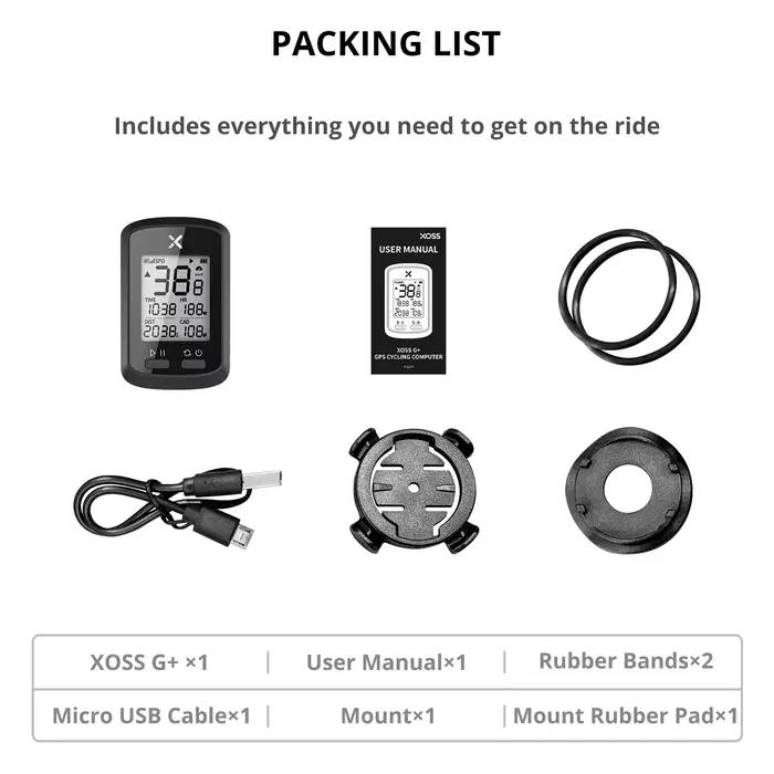XOSS-Ordinateur de vélo G + GPS, compteur de vitesse de vélo sans fil, vélo de route VTT, étanche, B