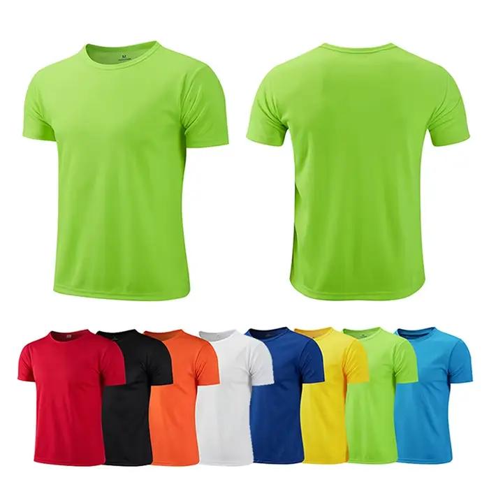 T-shirt de sport à manches courtes pour adolescents, maillot de gym respirant, chemise de fitness, e