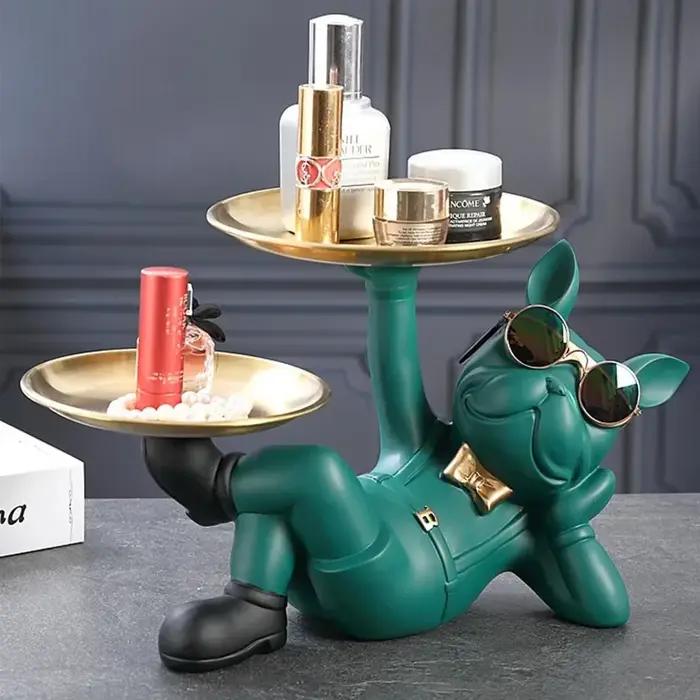 Décor de majordome bouledogue français Cool avec plateau