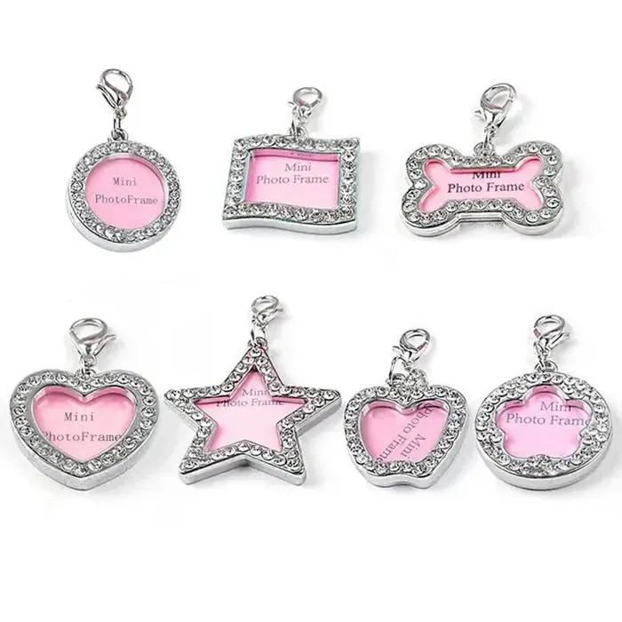 Collier pendentif en os argenté pour chien