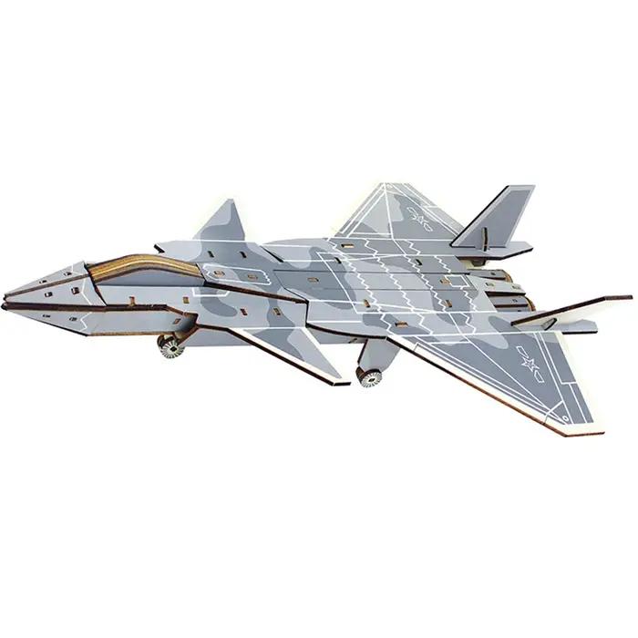 Kit de Puzzle de chasseur 3D en bois