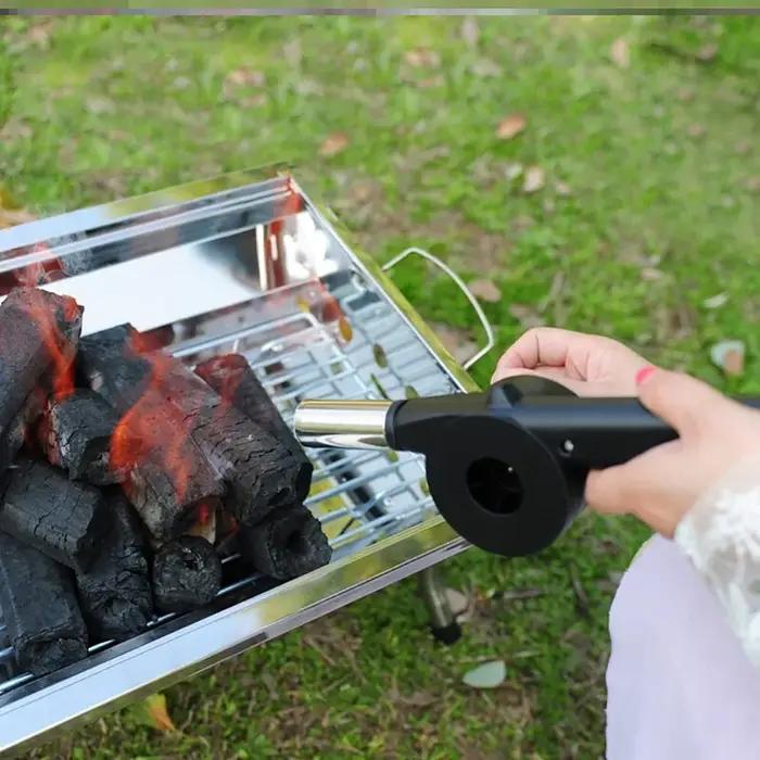 Accessoires de Camping Pique-Nique Souffleur Air Manivelle Outils Soufflet Feu Ventilateur Barbecue Portable Occasions Spéciales